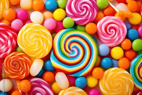 a group of colorful candies photo