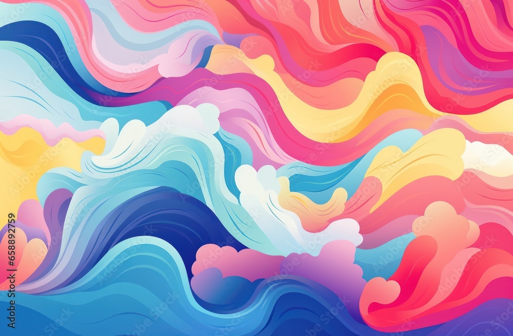 Obraz premium a colorful swirly background