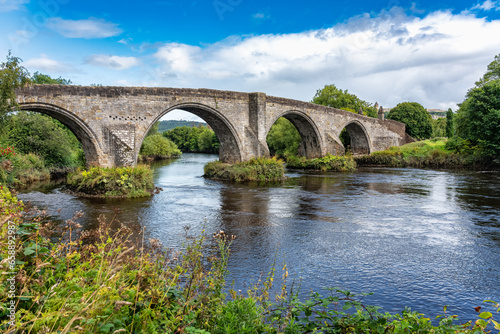 Medieval Bridge of the City of Stirling monument of William Wallace, Scotland