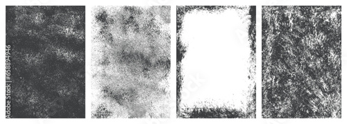 Rough surface set textures monochrome