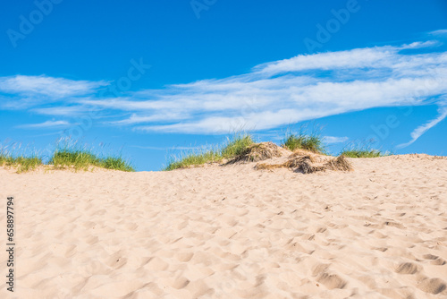Fototapeta Naklejka Na Ścianę i Meble -  Sand dunes of Sleeping Bear Dunes National Lakeshore in Michigan.