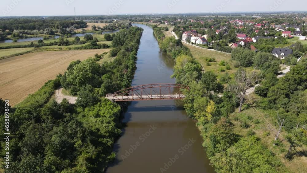 River in August in Poland