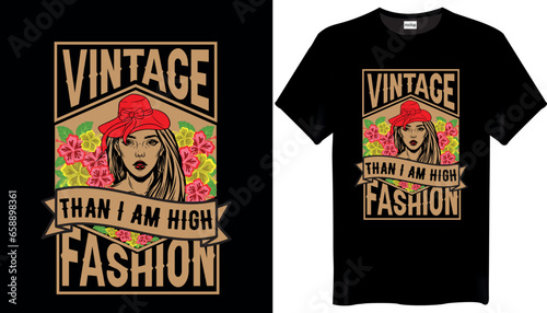Modern Vintage T-Shirts Design