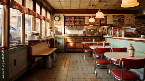 Vintage interior of Burleighs Luncheonette