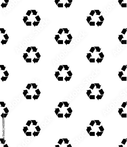 Recycle Icon Seamless Pattern  Recycling Icon  Process Used Converting Waste Materials Into New Materials