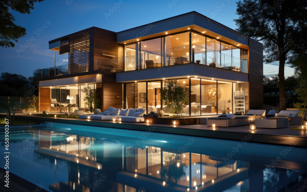 Obraz premium A modern family home