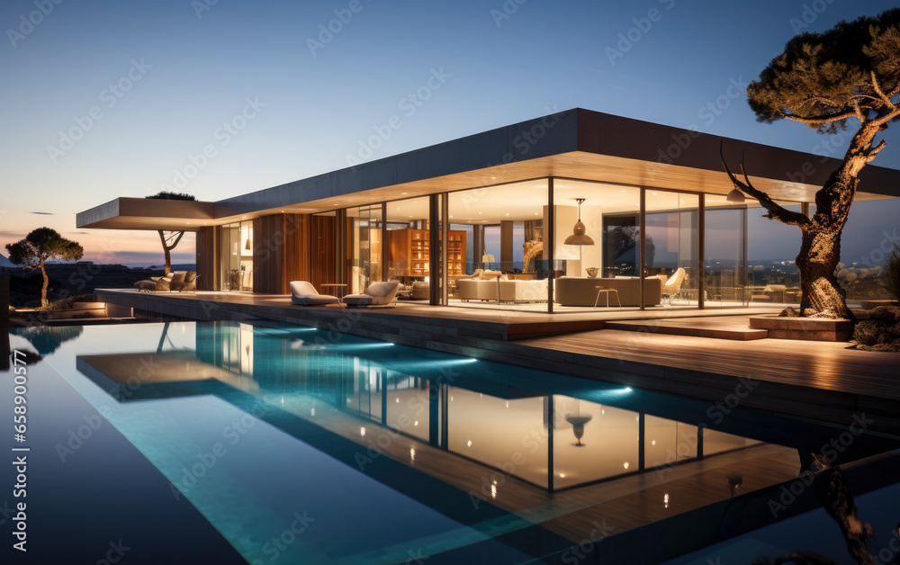 Fototapeta premium A modern family home