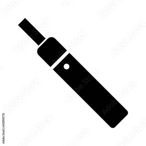 Electronic cigarette silhouette icon. Vector.