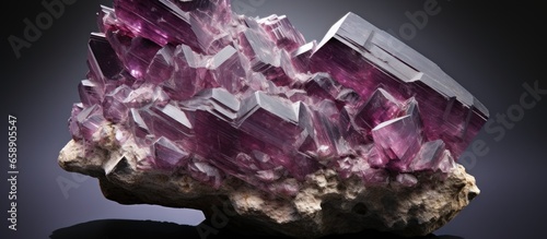 Lithium comes from lepidolite mica With copyspace for text