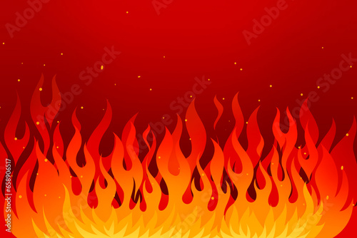 Fire, Background, Flame, hot flame that is spreading. The heat of the fire blaze. Flame background illustration graphic resources. 