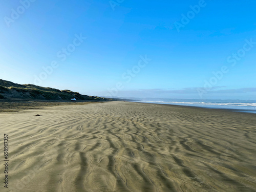 Ninety Mile Beach located North Island of New Zealand