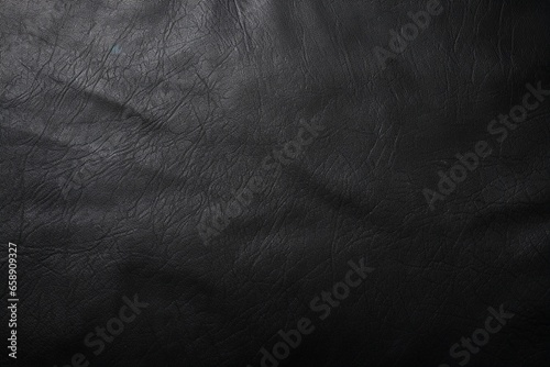 Elegant Black Background with Textured Fabric or Leather Corner
