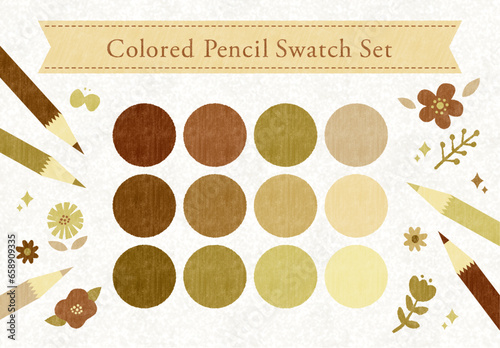 色鉛筆風スウォッチセット6
