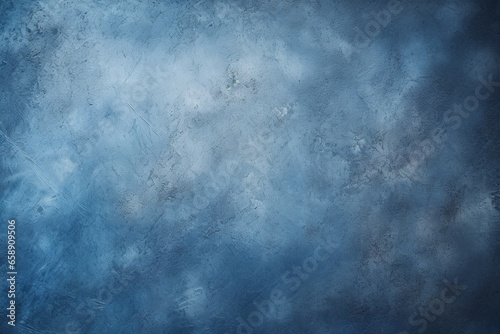 Grunge-Style Plaster Texture in Dark Blue Tones: Background Image