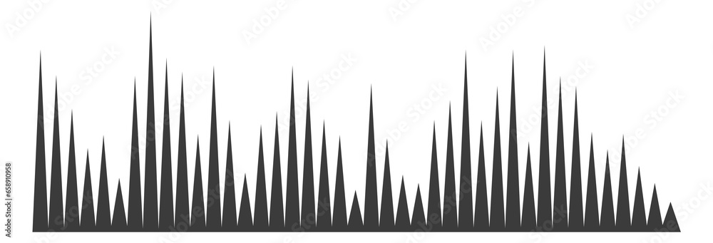 Sound volume effect. Signal track. Noise visualisation Sound volume effect. Signal track. Noise visualisation
