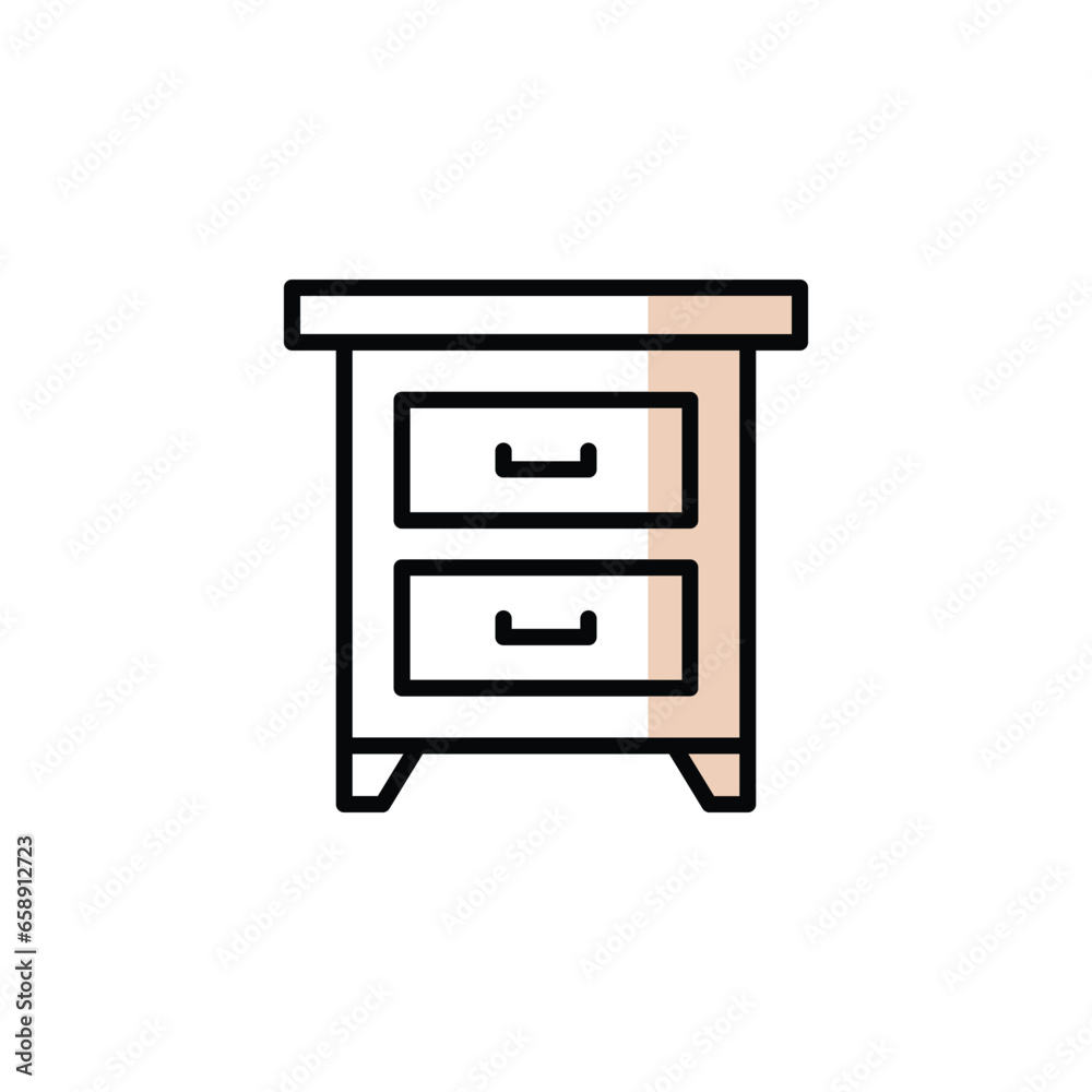 Drawer Icon Vector Design Illustration Drawer Icon Vector Design Illustration