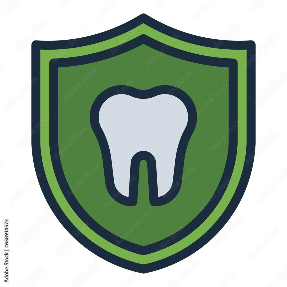 Dental Insurance filled line icon