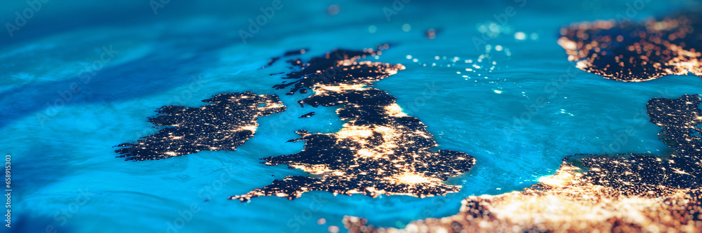 Naklejka premium United Kingdom and Ireland