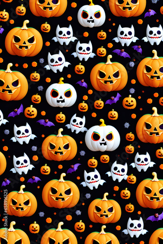 halloween seamless background