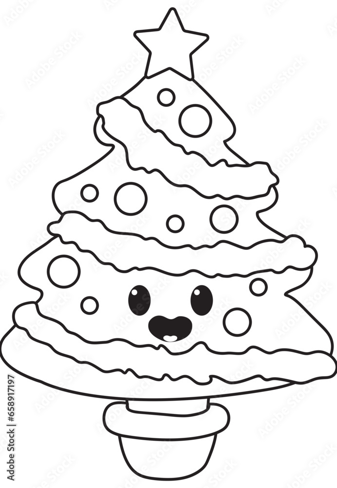 Christmas tree cute, christmas character svg Christmas tree cute, christmas character svg