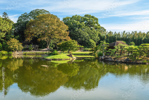 Korakuen, one of the Three Great Gardens of Japan located in Okayama city