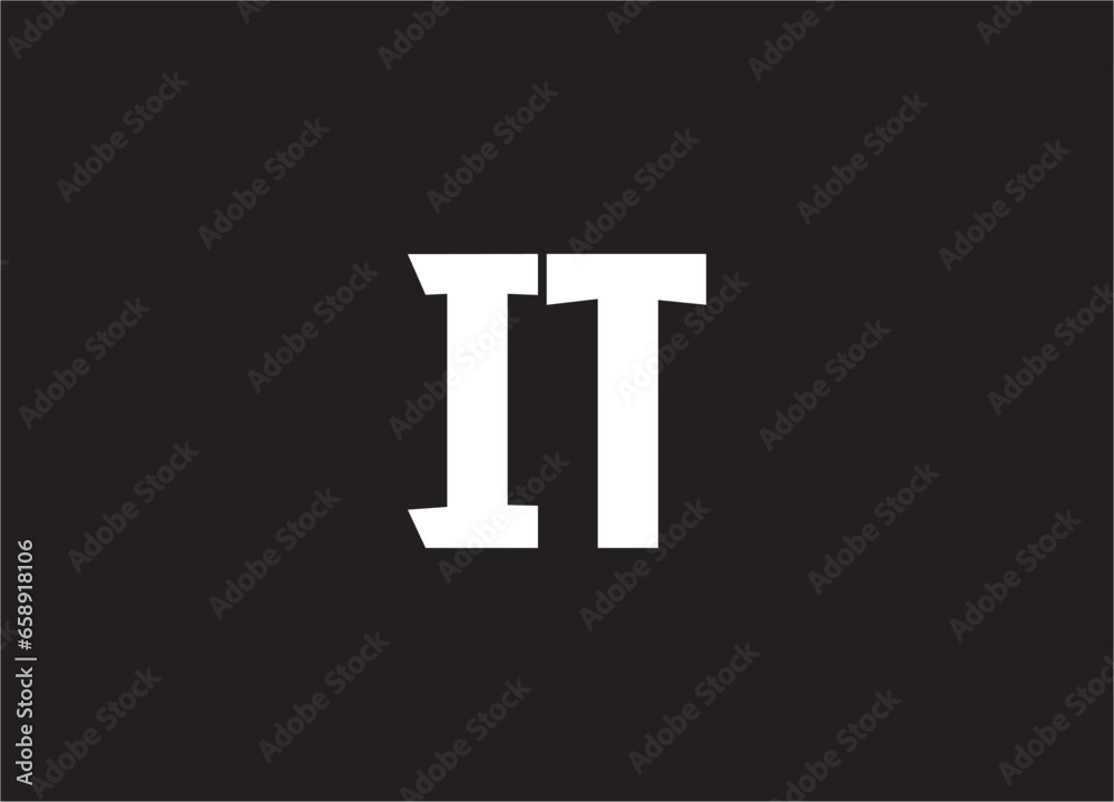 it letter logo and monogram design it letter logo and monogram design