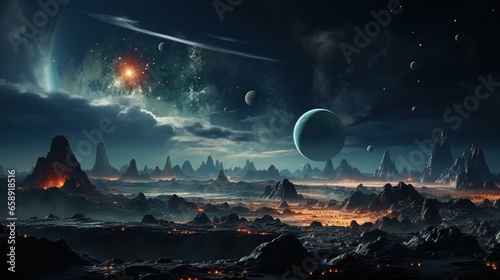 Planets of Solar system. © nahij