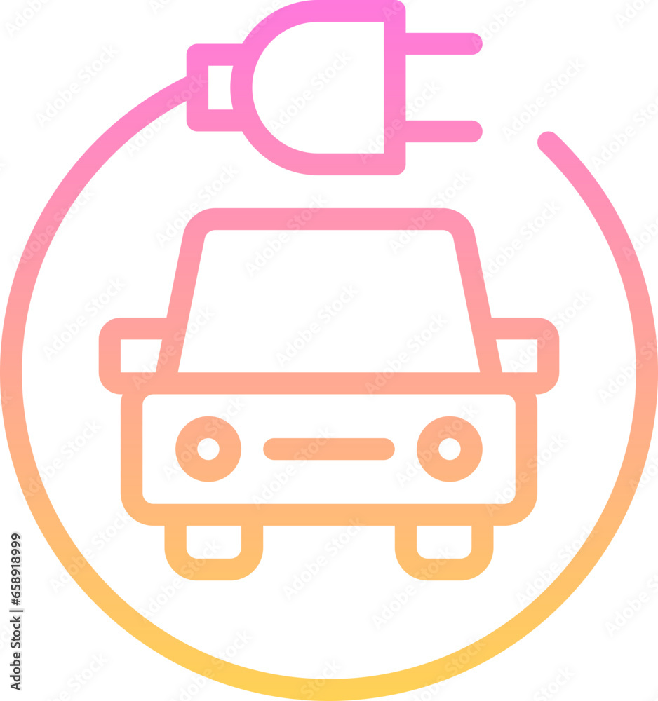 Electric car icon Electric car icon