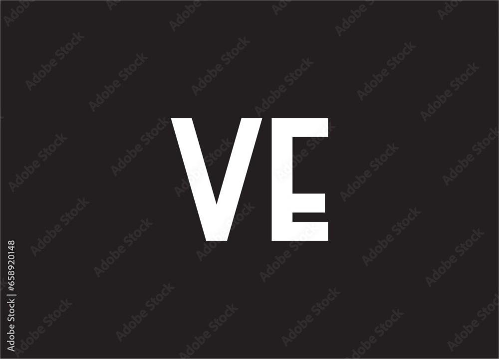 Obraz premium ve letter logo and monogram design