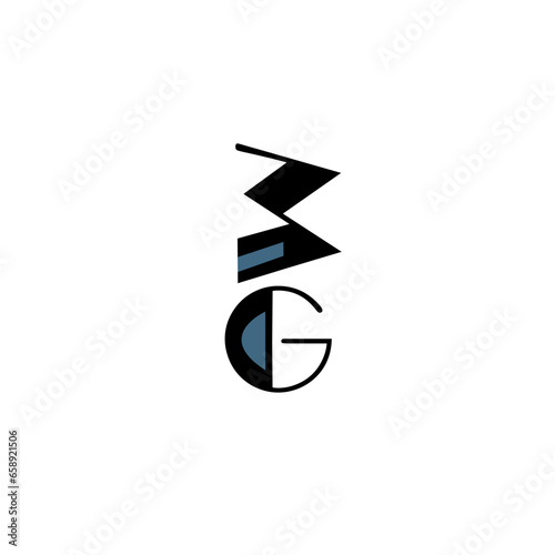 GM letter logo design