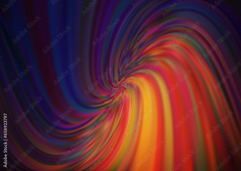 Obraz premium Dark Pink, Yellow vector template with bent lines. Colorful abstract illustration with gradient lines. A completely new template for your business design.