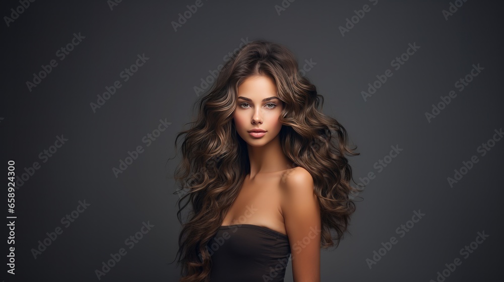 Gorgeous Girl Flaunts Her Long And Shiny Wavy Hair