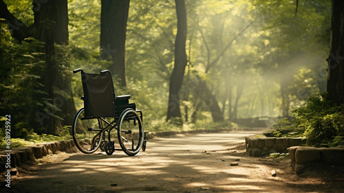 Wheelchair in a park © Rimsha