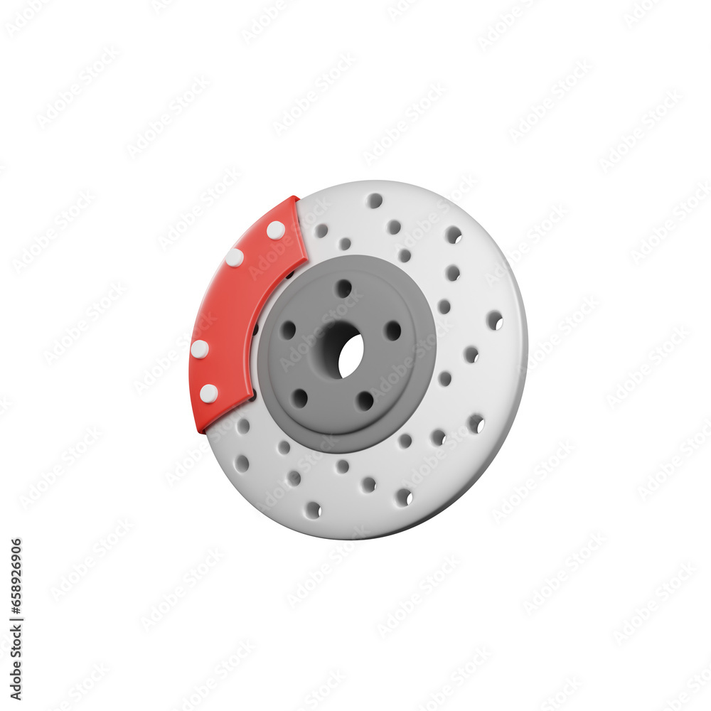 Disc Brake and Red Sport Racing Calliper for repair or maintenance. vehicle car parts garage and service concept. 3d render icon. Disc Brake and Red Sport Racing Calliper for repair or maintenance. vehicle car parts garage and service concept. 3d render icon.