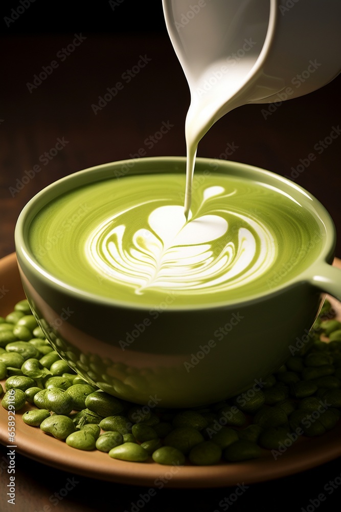 matcha latte art matcha latte art