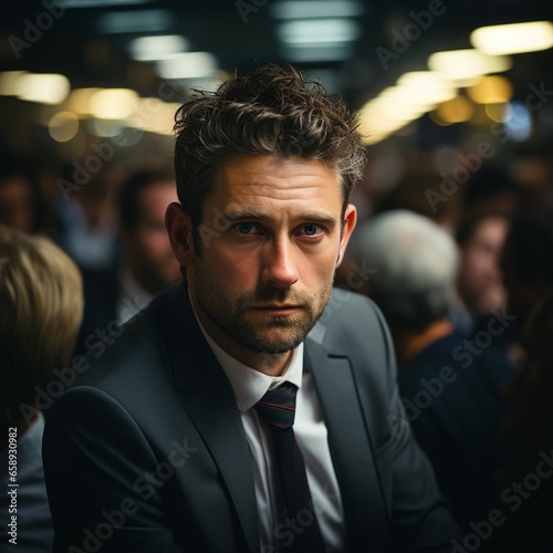 portrait of an executive man working ,business photography