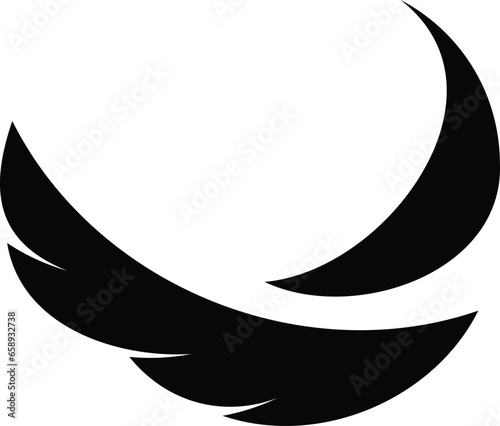Fusion logo with wings and feathers