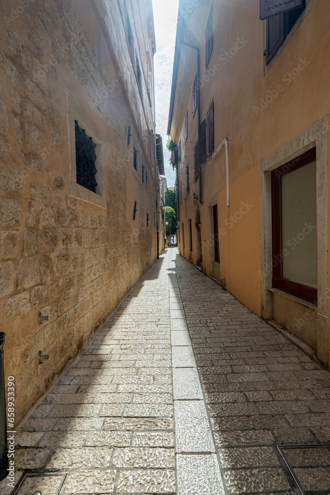Narrow streets in Pula Croatia