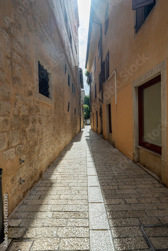 Narrow streets in Pula Croatia