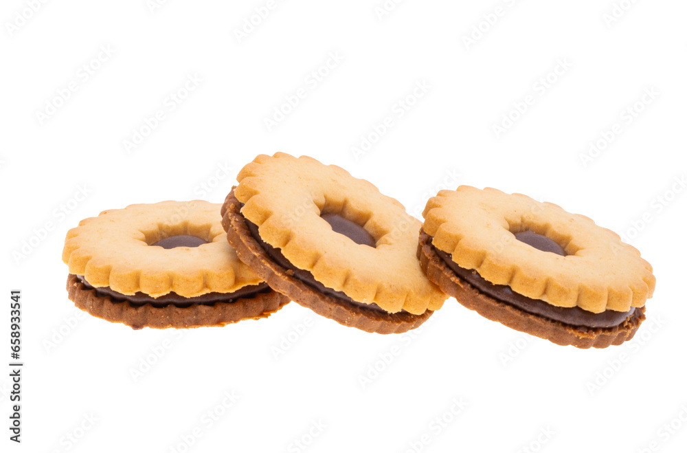 double cookies isolated double cookies isolated