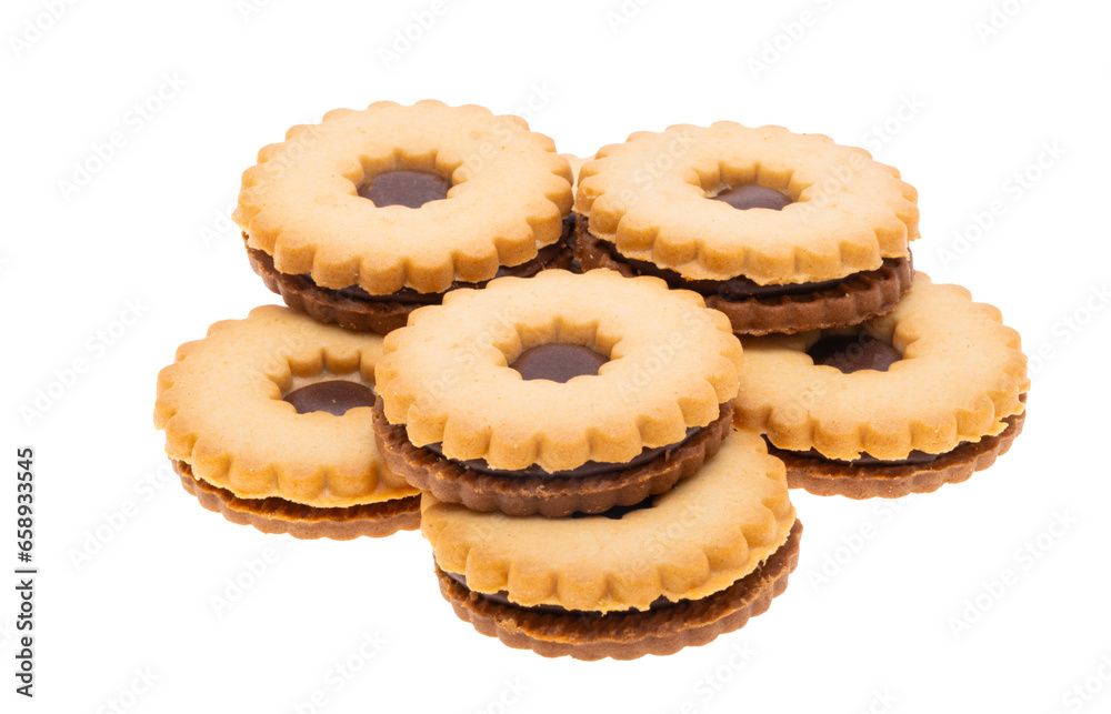 double cookies isolated double cookies isolated