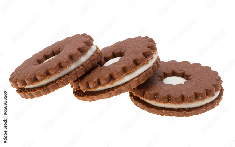 double cookies isolated double cookies isolated