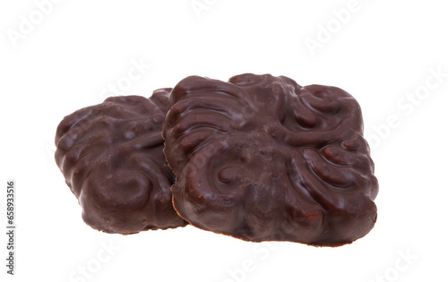 Croatian chocolate cookies isolated