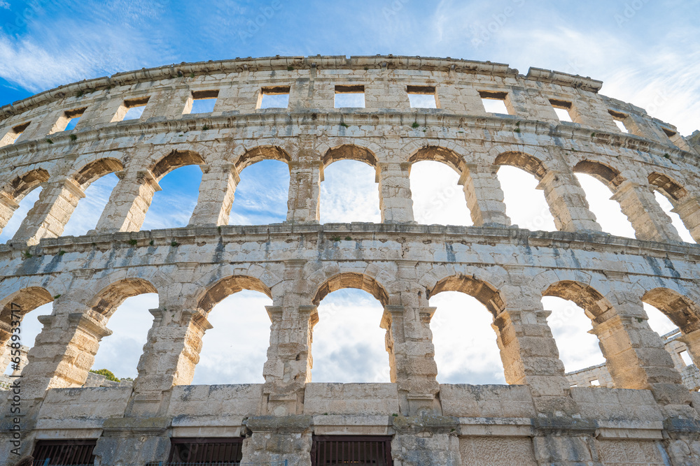 Naklejka premium Historic Amphitheater in Pula Croatia