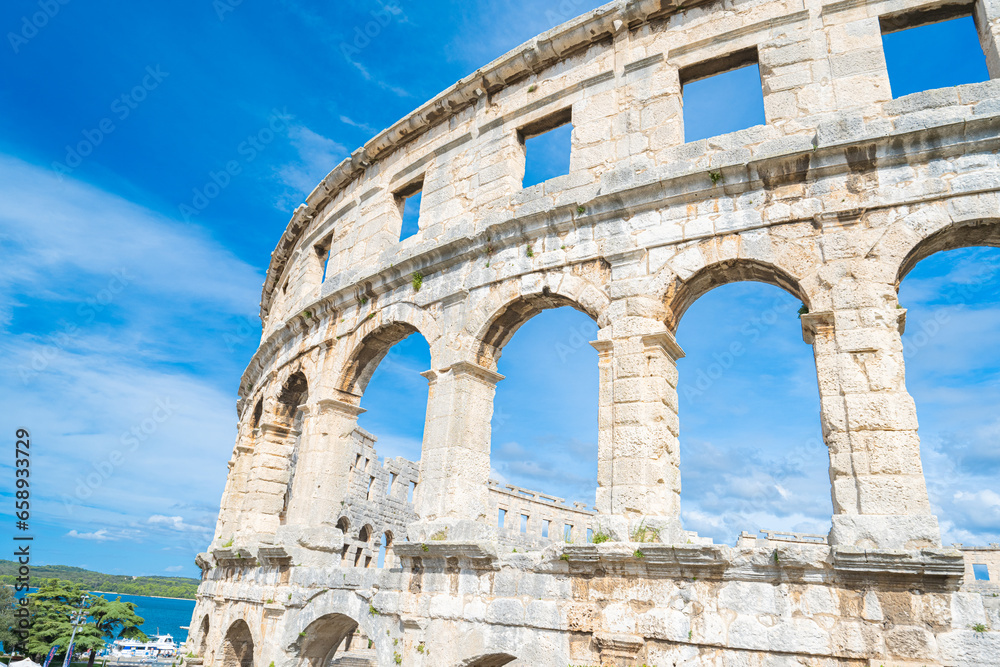 Obraz premium Historic Amphitheater in Pula Croatia