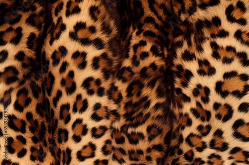 Leopard texture background. Jungle fashion. Generate Ai