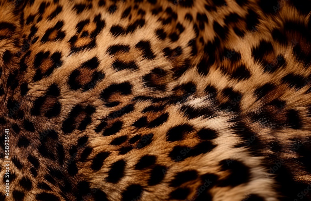 Leopard texture topview. Animal pattern. Generate Ai Leopard texture topview. Animal pattern. Generate Ai