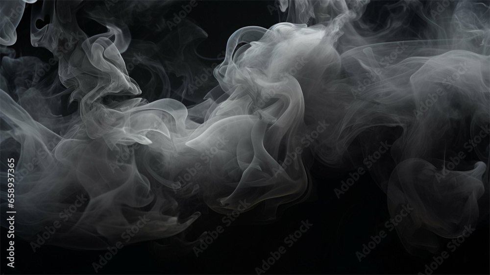 Obraz premium smoke on black background