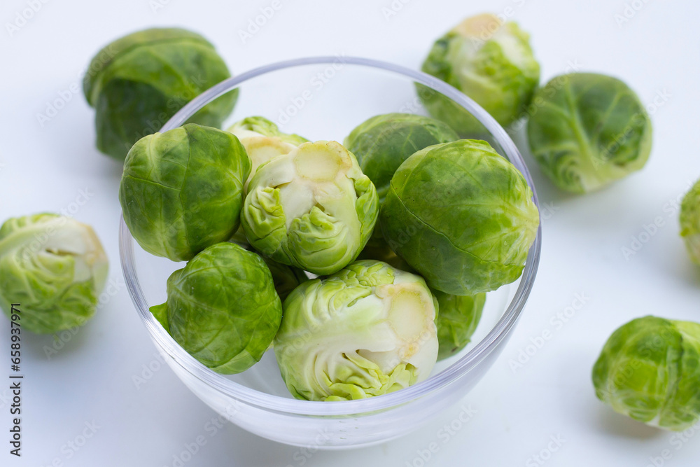 Fresh brussels sprouts. Organic vegetables Fresh brussels sprouts. Organic vegetables