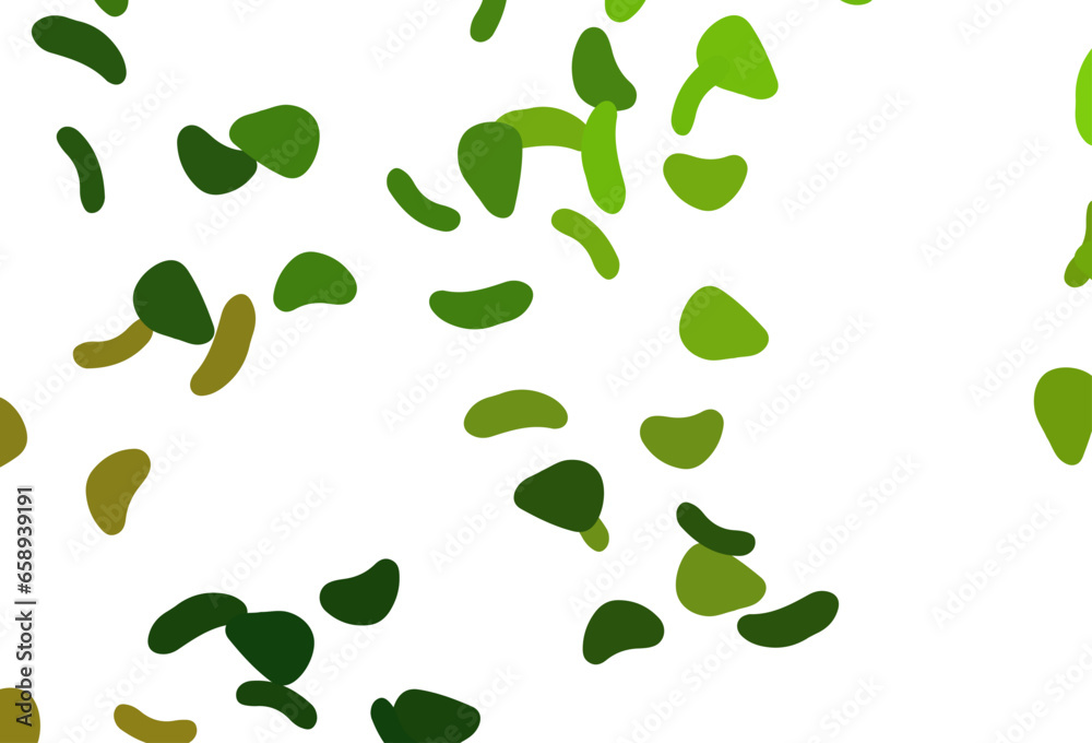 Light Green vector background with abstract forms.